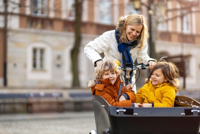 CRA doelgroep 8 moeder met bakfiets