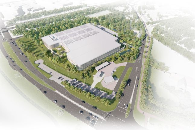 Impressie volgelvlucht bedrijfsontwikkeling Nerhoven Gilze